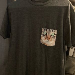 Cat pocket tee/FINAL PRICE